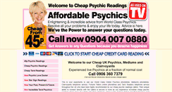 Desktop Screenshot of cheap-psychic-readings.co.uk